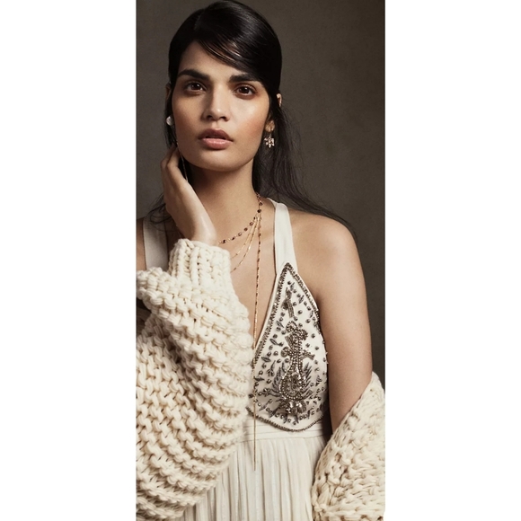 59. Anthropologie Zvezda Embellished Maxi Dress - Picture 3 of 11